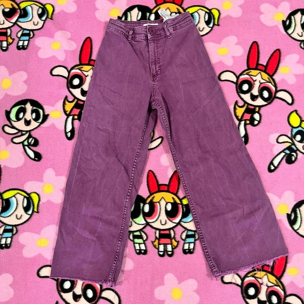Zara purple jeans